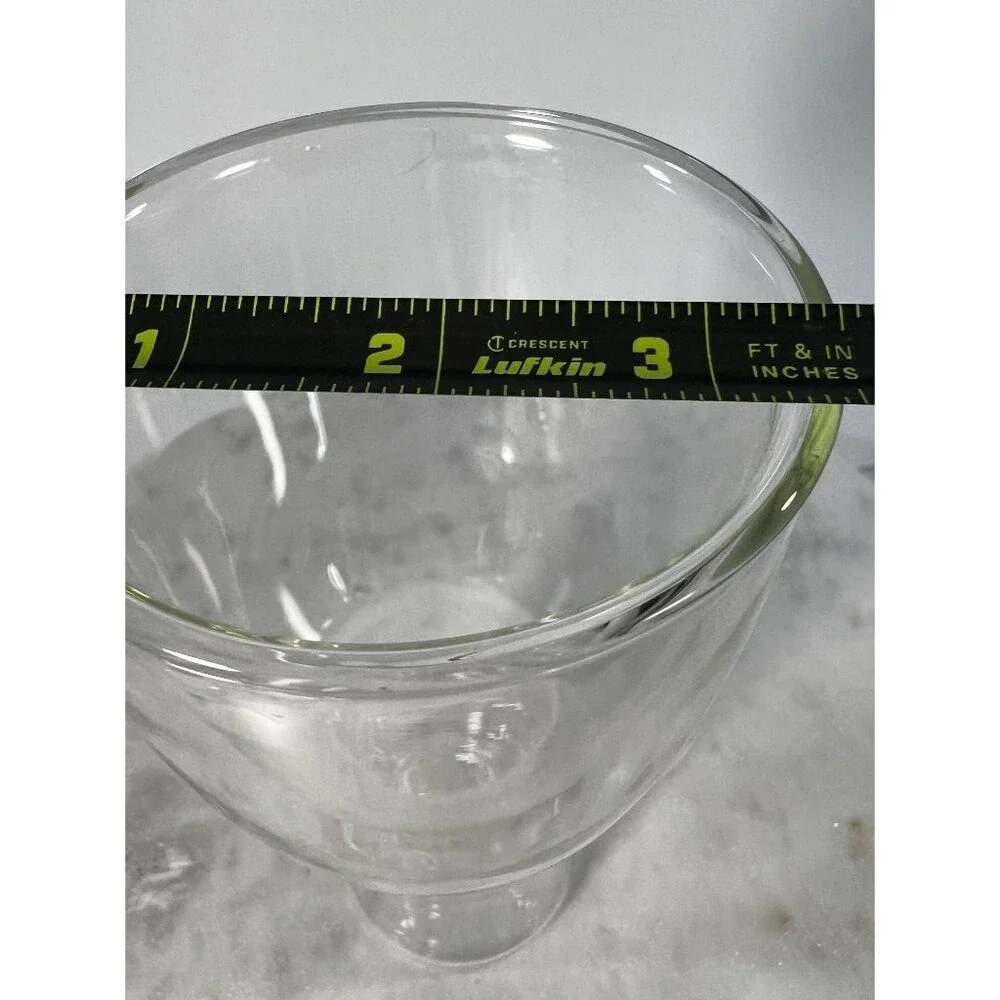 Upside Down Double Walled Insulated Clear Glass Beer Mug Keep it Cool 7